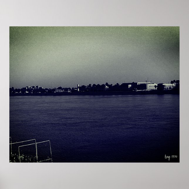 Vintage Iraq Baghdad forat river Poster (Front)