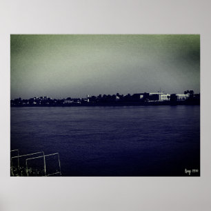 Vintage Iraq Baghdad forat river Poster