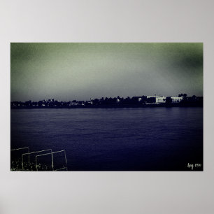Vintage Iraq Baghdad forat river Poster