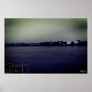 Vintage Iraq Baghdad forat river Poster