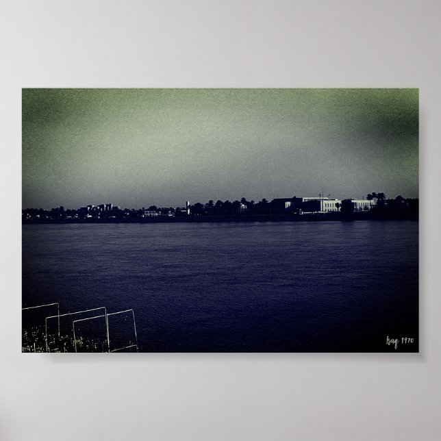 Vintage Iraq Baghdad forat river Poster (Front)