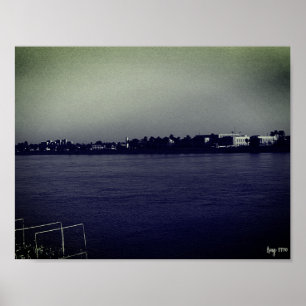 Vintage Iraq Baghdad forat river Poster