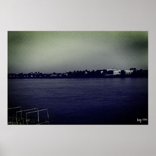 Vintage Iraq Baghdad forat river Poster