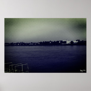 Vintage Iraq Baghdad forat river Poster