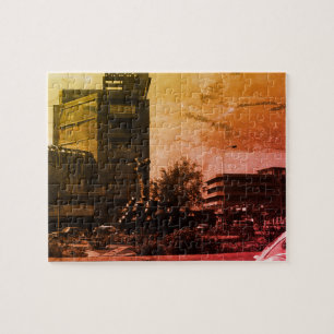Vintage Iraq Baghdad fountain Jigsaw Puzzle