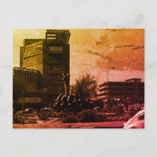 Vintage Iraq Baghdad fountain Postcard