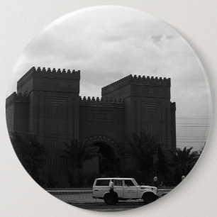 Vintage Iraq Baghdad museum 1970 6 Cm Round Badge