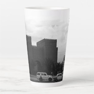 Vintage Iraq Baghdad Museum 1970 Coaster Latte Mug