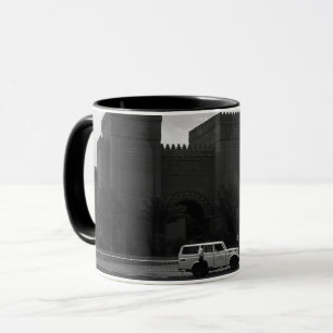 Vintage Iraq Baghdad museum 1970 Coaster Mug