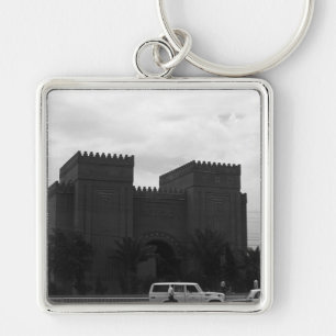 Vintage Iraq Baghdad museum 1970 Key Ring