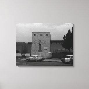 Vintage Iraq Baghdad museum Canvas Print