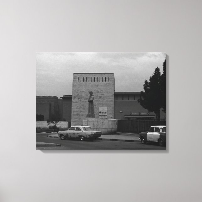 Vintage Iraq Baghdad museum Canvas Print (Front)