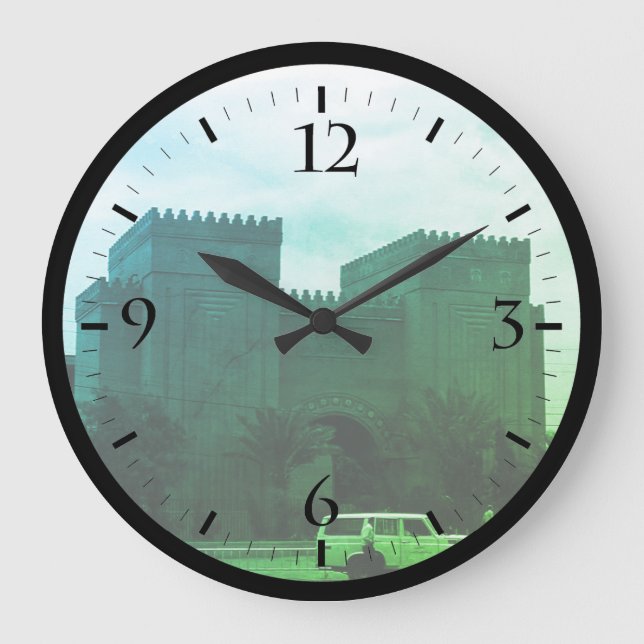 Vintage Iraq Baghdad museum Watch Large Clock (Front)