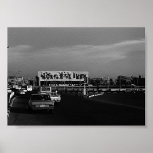 Vintage Iraq Baghdad tahrir square Poster