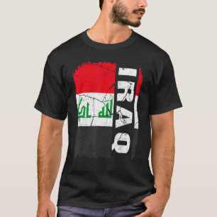 Vintage Iraqis Flag Iraq Pride Roots Heritage T-Shirt
