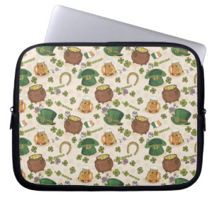 Vintage Ireland Icon Pattern Laptop Sleeve