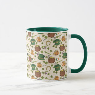 Vintage Ireland Icon Pattern Mug