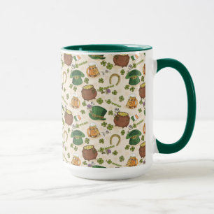 Vintage Ireland Icon Pattern Mug