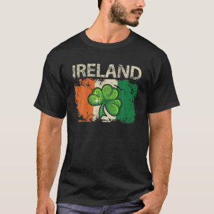 Vintage Ireland Irish Flag Pride Gift T-Shirt