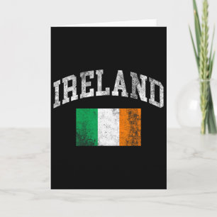 Vintage Ireland Irish Flag St Patrick's Day  Card