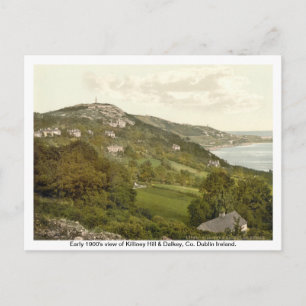 Vintage Ireland, Killiney Hill, Dalkey Postcard