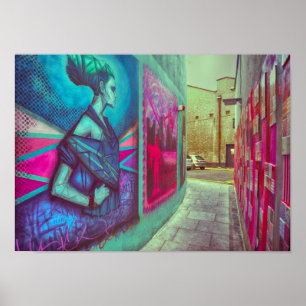 Vintage Ireland Street Art Poster