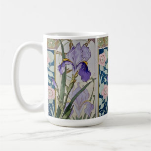 Vintage Iris Illustration Coffee Mug