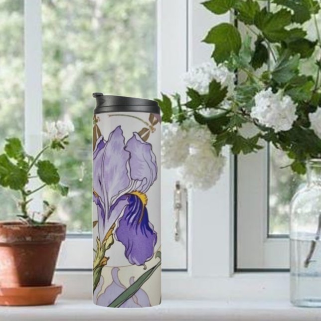 Vintage Iris Illustration     Thermal Tumbler (Creator Uploaded)