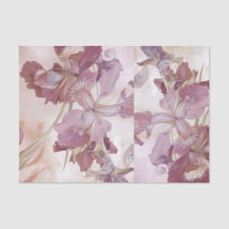 Vintage Irises Tissue Paper