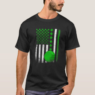 Vintage Irish American Flag St Patricks Day Volley T-Shirt