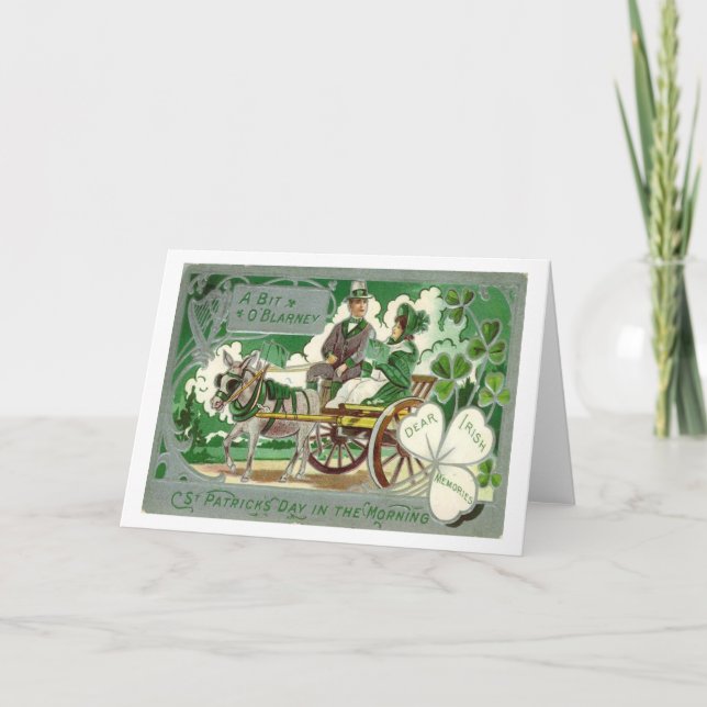Vintage Irish Blarney St Patrick's Day Card (Front)