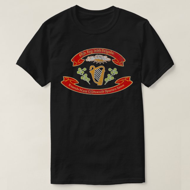 Vintage Irish Brigade Flag  T-Shirt (Design Front)
