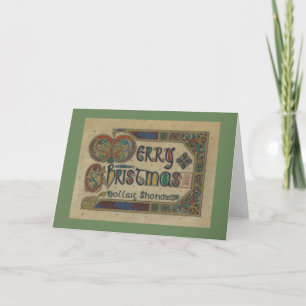 Vintage Irish Christmas Greeting Card