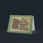 Vintage Irish Christmas Greeting Card<br><div class="desc">Retro / Vintage Irish Christmas greeting card.  Nollaig Shona!  Merry Christmas!</div>