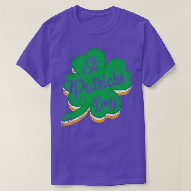 Vintage Irish Clover T-Shirt (Design Front)