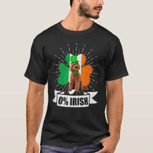 Vintage Irish Flag Shamrock Toy Poodle Dog St Patr T-Shirt