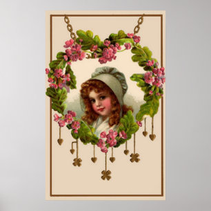 Vintage Irish Girl Poster