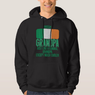 Vintage Irish Grandpa Ireland Flag For Father S Da Hoodie