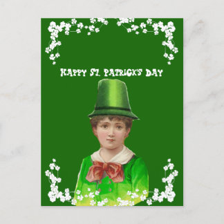 Vintage Irish Hat St. Patrick's Day Son/Grandson Holiday Postcard
