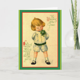 Vintage Irish Laddie - St. Patrick's Greeting Card