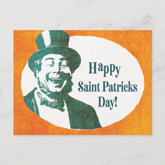 Vintage Irish Saint Patrick Postcard (Front)