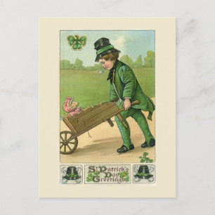 Vintage Irish Saint Patrick's Day Holiday Postcard