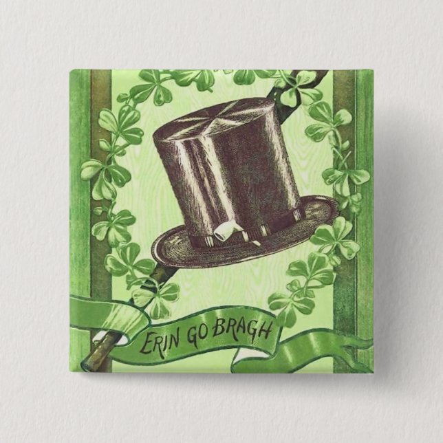Vintage Irish St. Patrick's Day Button (Front)