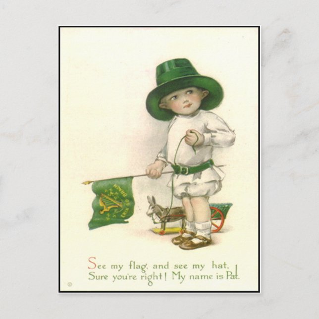 Vintage Irish St. Patrick's Day Postcard (Front)
