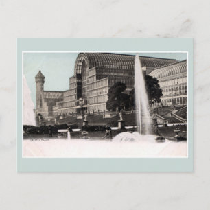 Vintage iron architecture Crystal Palace London Postcard