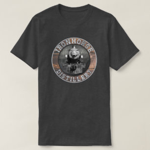 Vintage Ironhorse Distillery In Wood And Metal T-Shirt