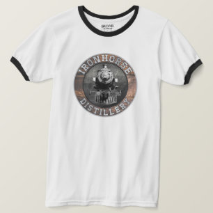 Vintage Ironhorse Distillery In Wood And Metal T-Shirt