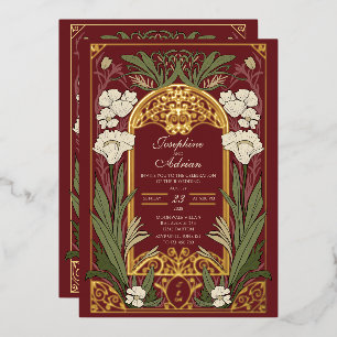 Vintage Ironwork and Art Nouveau Editable Colour