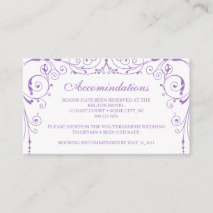 Vintage Ironworks Accommodations Card