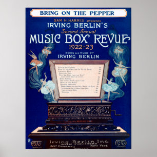 Vintage Irving Berlin Music Box Review 1922 Poster